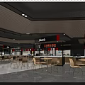 Modern Restaurant Interior Design With Open Seating Area And Customers Dining