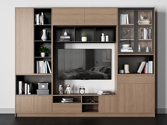 Nordic TV Background Cabinet TV Cabinet 3d model