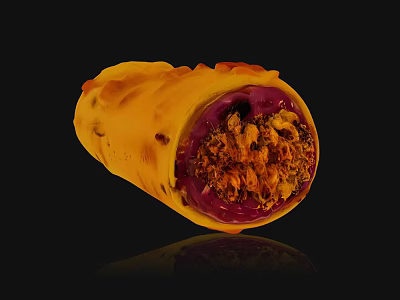 hamburger hamburger western food fast food fried food 3d model