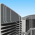 Modern Residential Building Super High-rise Stream Residential Building 3d model