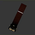 Brown Leather Belt With Golden Buckle And Smooth Shiny Texture For Daily Use