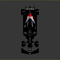 Black Haas Formula 1 Racing Car With Streamlined Design And Sponsor Logos