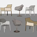 Modern Transparent Leisure Chairs With Unique Designs And Various Black Base Styles