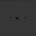 Detailed Gray 3D Rendering of Flying Animal with Extended Wings and Sleek Aerodynamic Structure