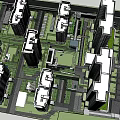 Residential Landscape Design With High Rise Buildings And Green Community Spaces