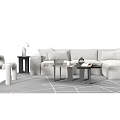 Modern Sofa Coffee Table Combination Simple Sofa Coffee Table Combination Sofa Coffee Table Leisure Chair Leisure Sofa 3d model