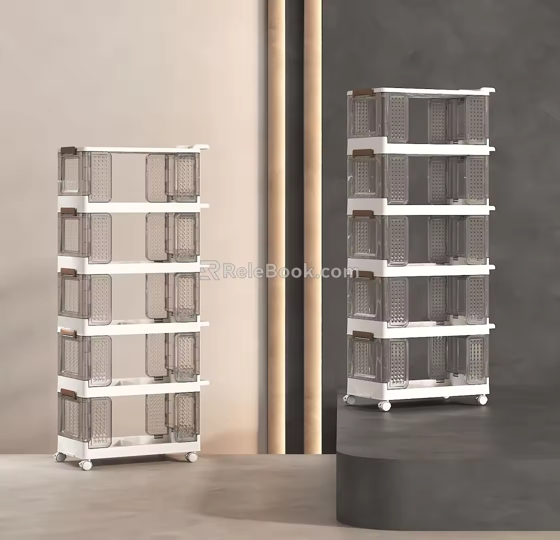 Storage Rack Shelf Display Rack 3d model