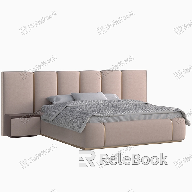 Nordic Simple Double Bed model