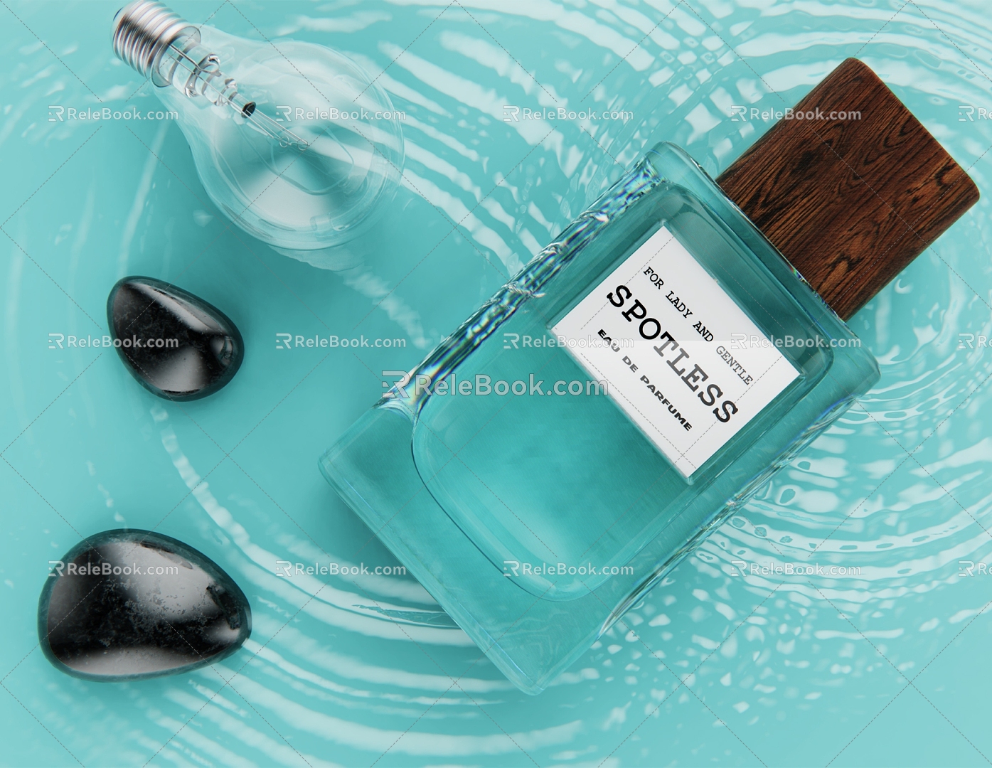 Modern perfume bottle model