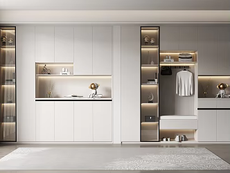 Modern shoe cabinet 3d model