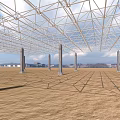 Industrial Equipment Steel Structure Framework Of Modern Factory Building With Support Columns