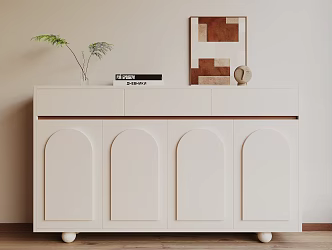 Modern Entrance Cabinet 3d model
