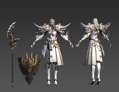 Modern Game Characters Female Characters 3d model