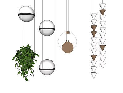 Modern chandelier 3d model