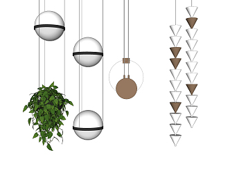 Modern chandelier 3d model