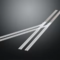 Transparent Plastic Sliding Rails With Gear Track For Equipment Hardware Parts
