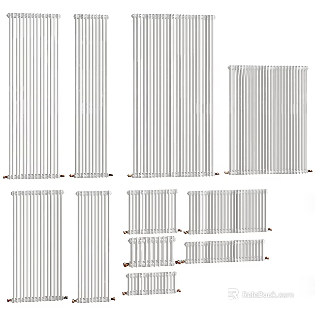 Modern Home Heating Radiators With Various Stylish Designs For Interior Use 3d model