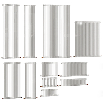 Modern heating pipe radiator 3d model