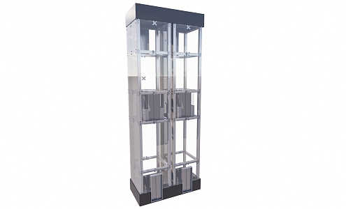 Modern sightseeing elevator 3d model