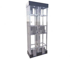 Modern sightseeing elevator 3d model