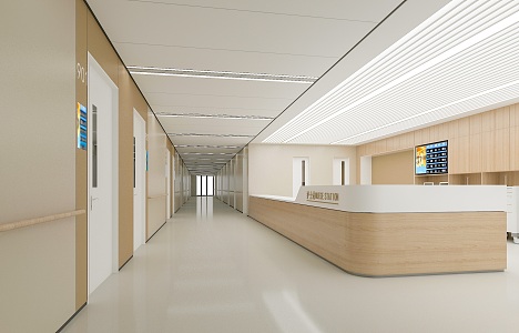 modern nurse station hospital nurse station aisle hospital corridor aisle nurse station service desk consultation desk hospital aisle nurse area 3d model