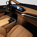 Sleek Black Car With Modern Exterior Design And Tan Leather Interior Seats