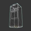 Blue Rusted Old Public Telephone Booth Facility With Vintage Metal Design