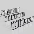 Various Modern Casement Window Frames With Different Designs For Home Use 3d model