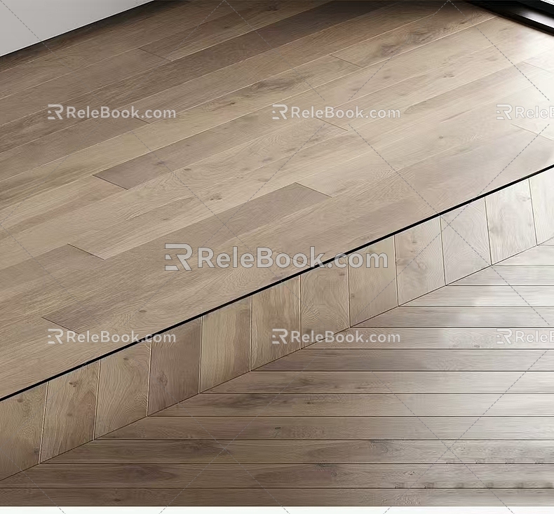 Wood floor, floor texture, wood shading, wood grain material 3d model