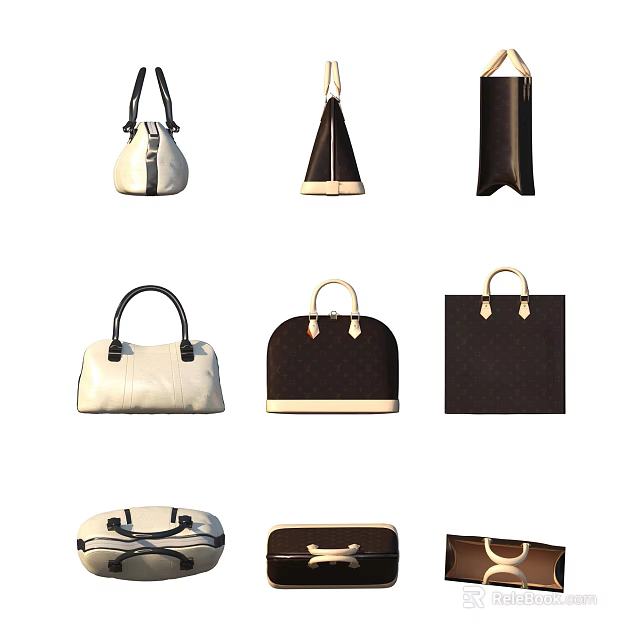 Fashionable Bags Collection with Various Styles Colors and Designs for Daily Use 3d model 