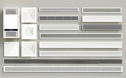 Modern air outlet air-conditioning outlet air-conditioning outlet air-conditioning return central air-conditioning outlet air-conditioning louver 3d model