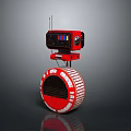Industrial Robot Single Wheel Robot Double Wheel Robot Assistant Small Robot 3d model