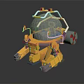 Modern Machine Mech Warrior Mech Soldier Machine Battleguard Mechanical Battleguard 3d model