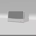 White Medical Device Testing Equipment With Black Display Screen And Sleek Modern Design