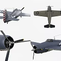 Military Fighter Jets Multiple Views And Details 3d model