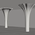 Special-shaped column Modeling column Decorative column 3d model