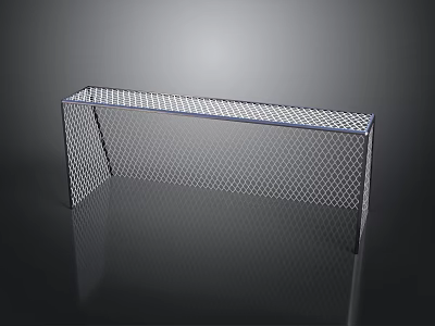Soccer Goal With Sturdy Metal Frame And Diamond Mesh Net Structure 3d model