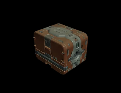Modern ammunition box box mechanical box 3d model