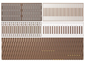 New Chinese Grille Landscape Wall Grille Background Wall Screen Partition Creative Grille Wall 3d model