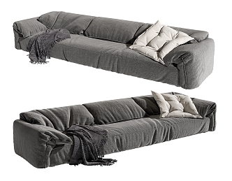 Modern Baxter Multiplayer Sofa 3d model