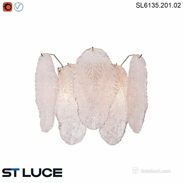 Elegant Modern Wall Lamp With Petal Shaped Translucent Design for Home Decor 3d model 