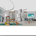 Modern Hotel Lobby Interior With Reception Desk Sofa Plants And Ambient Lighting