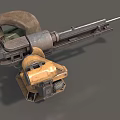 Turret cannon automatic turret turret light machine gun turret low face number low model simple model game sub-era film and television level super realistic high precision 3d model