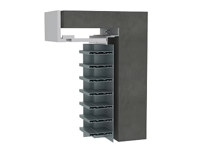 Hardware Tools Storage Rack With Multi Layer Design For Efficient Organization 3d model