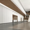 Modern Hall Foyer Lobby 3d model