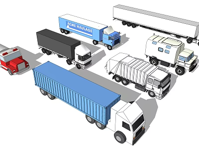 modern truck 3d model