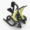 Yellow And Black Leg Press Machine For Home Gym Strength Training With Adjustable Seat