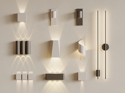 Modern wall lamp 3d model