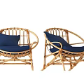 Modern Single Sofa Single Rattan Sofa 3d model