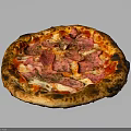 Delicious Freshly Baked Pizza With Crispy Crust Melted Cheese Pepperoni And Herbs